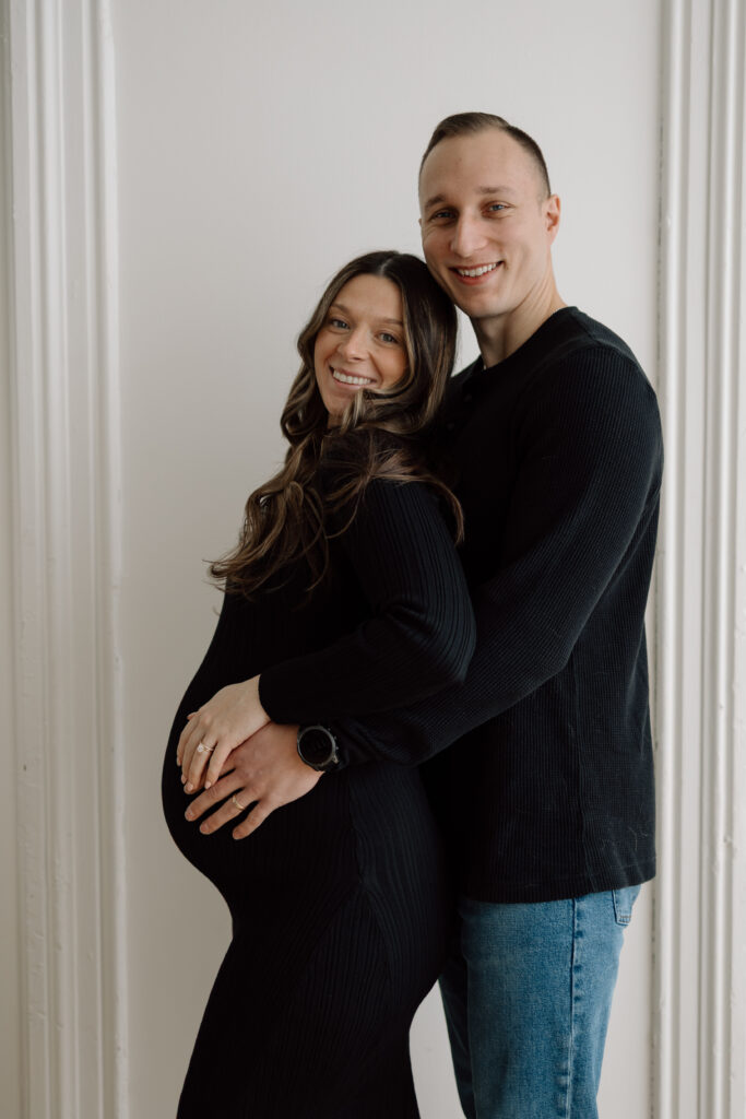 Maternity photos at The Lincoln Loft & Studio.